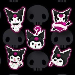 5Pc Kuromi Croc Charm Set